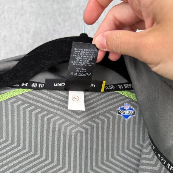Under Armour Mens NFL Combine Full Zip Jacket Size XL Gray ColdGear Infrared - Picture 16 of 16